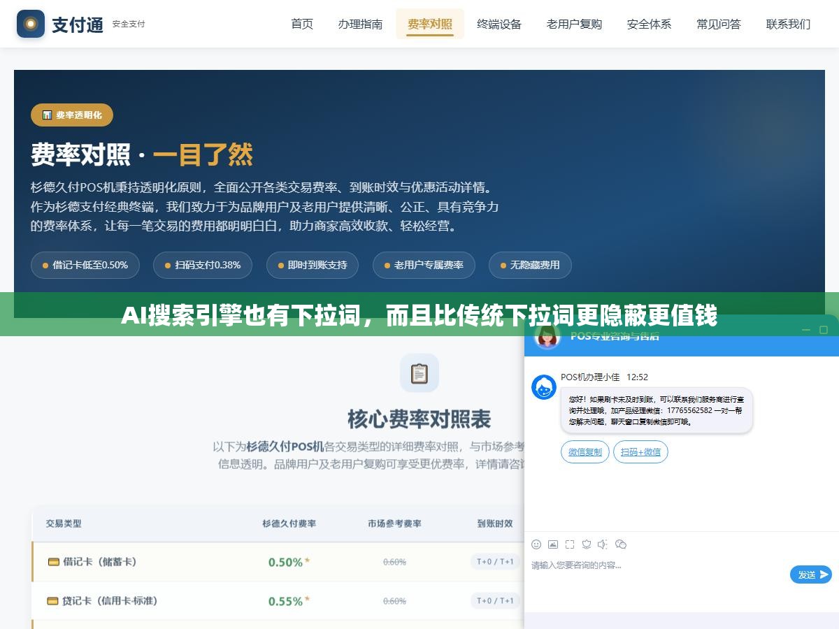 2 - AI搜索引擎也有下拉词，而且比传统下拉词更隐蔽更值钱 - UC建站系统