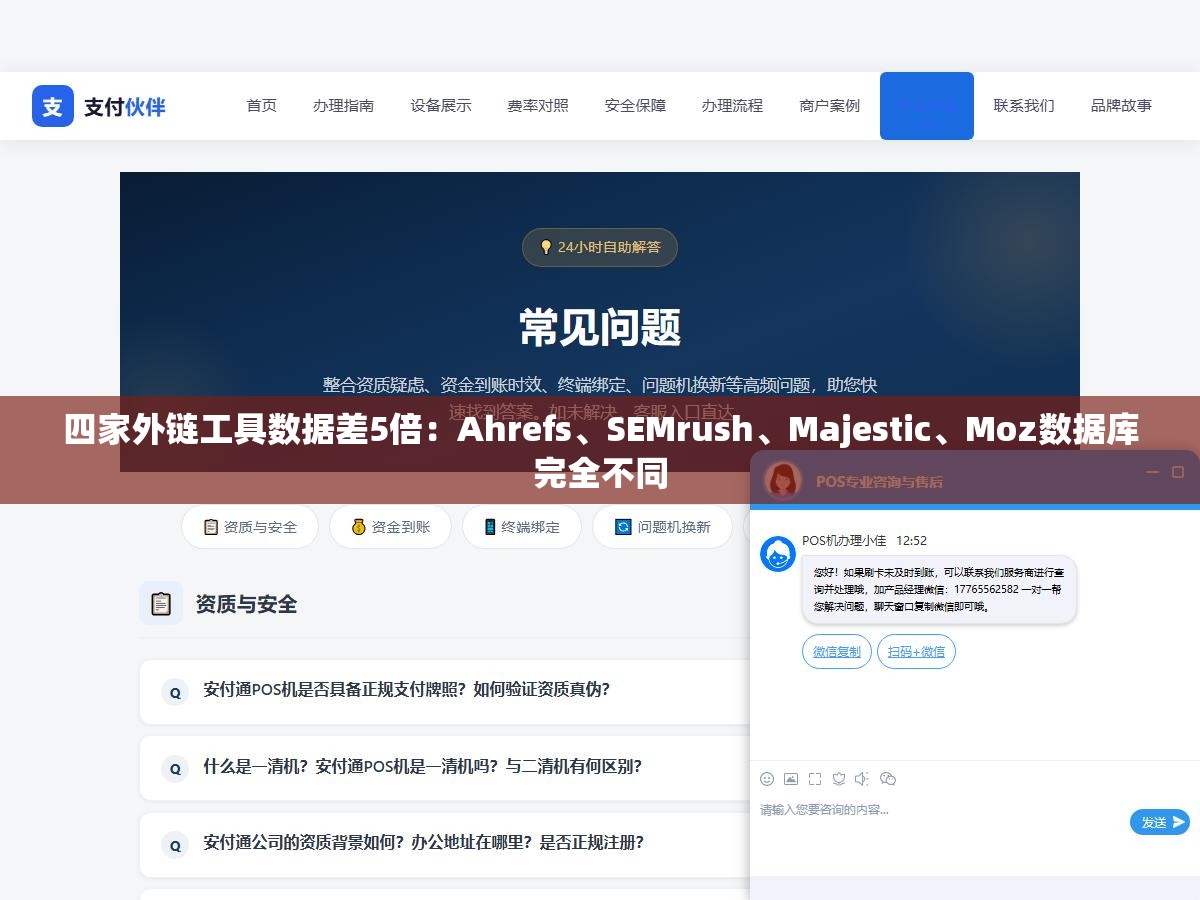四家外链工具数据差5倍:Ahrefs、SEMrush、Majestic、Moz数据库完全不同 1 - 四家外链工具数据差5倍:Ahrefs、SEMrush、Majestic、Moz数据库完全不同 - UC建站系统