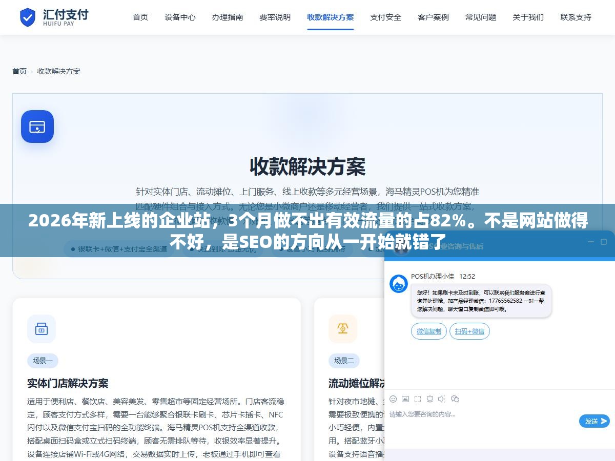 2 - 2026年新上线的企业站，3个月做不出有效流量的占82%。不是网站做得不好，是SEO的方向从一开始就错了 - UC建站系统