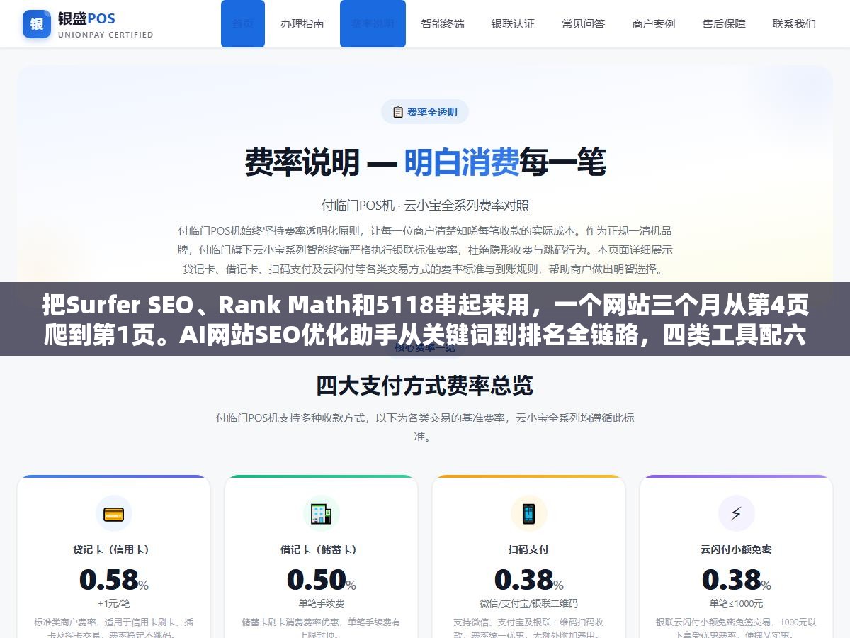 把Surfer SEO、Rank Math和5118串起来用,一个网站三个月从第4页爬到第1页。AI网站SEO优化助手从关键词到排名全链路,四类工具配六步工作流,别把AI当一次性写手用 1 - 把Surfer SEO、Rank Math和5118串起来用,一个网站三个月从第4页爬到第1页。AI网站SEO优化助手从关键词到排名全链路,四类工具配六步工作流,别把AI当一次性写手用 - UC建站系统