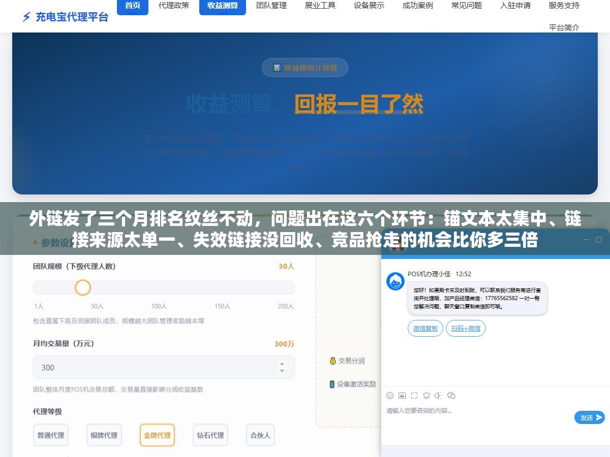 外链发了三个月排名纹丝不动,问题出在这六个环节:锚文本太集中、链接来源太单一、失效链接没回收、竞品抢走的机会比你多三倍 2 - 外链发了三个月排名纹丝不动,问题出在这六个环节:锚文本太集中、链接来源太单一、失效链接没回收、竞品抢走的机会比你多三倍 - UC建站系统
