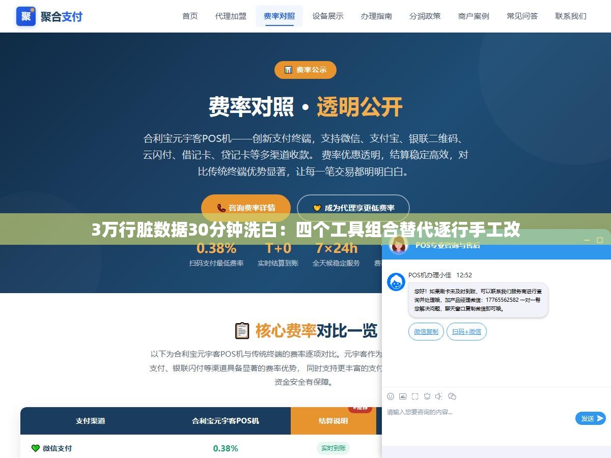 3万行脏数据30分钟洗白:四个工具组合替代逐行手工改 1 - 3万行脏数据30分钟洗白:四个工具组合替代逐行手工改 - UC建站系统