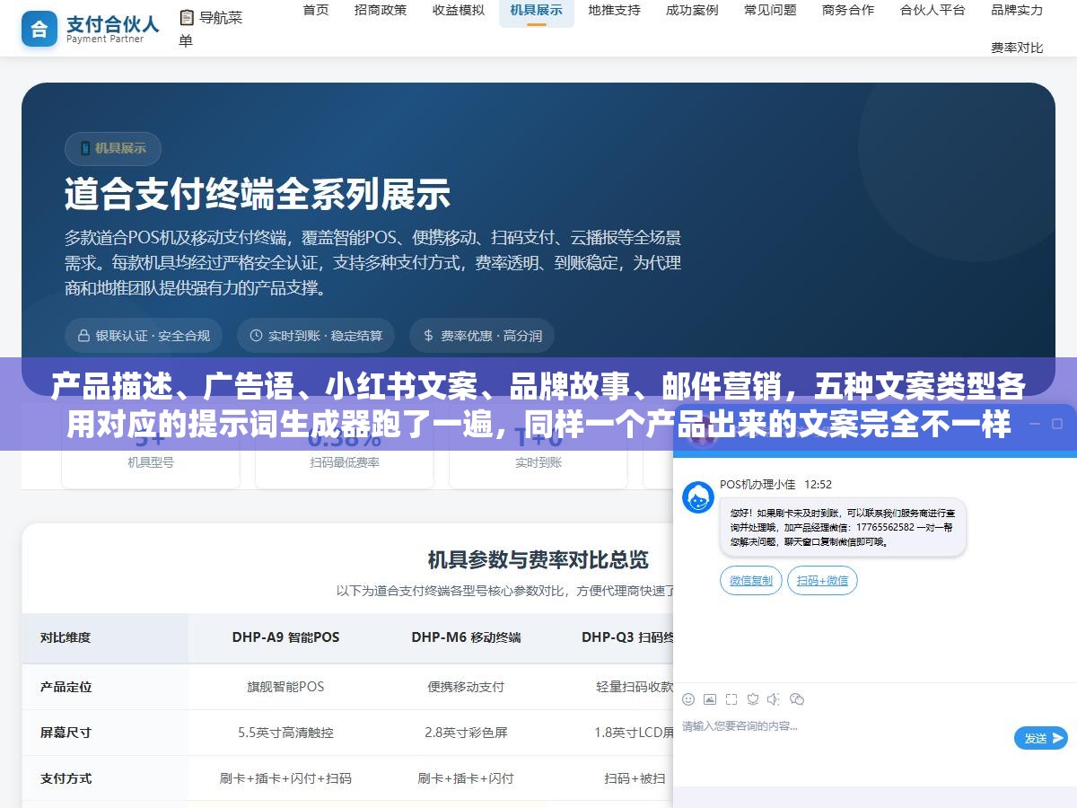 产品描述、广告语、小红书文案、品牌故事、邮件营销,五种文案类型各用对应的提示词生成器跑了一遍,同样一个产品出来的文案完全不一样 2 - 产品描述、广告语、小红书文案、品牌故事、邮件营销,五种文案类型各用对应的提示词生成器跑了一遍,同样一个产品出来的文案完全不一样 - UC建站系统