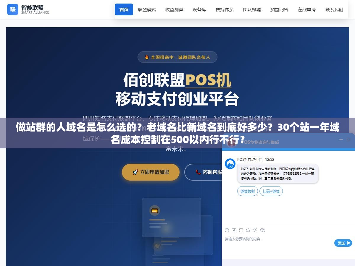 2 - 做站群的人域名是怎么选的？老域名比新域名到底好多少？30个站一年域名成本控制在500以内行不行？ - UC建站系统