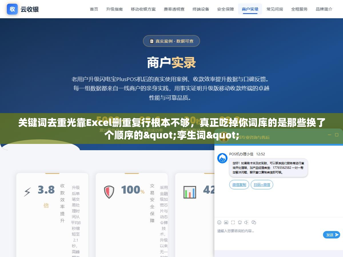 关键词去重光靠Excel删重复行根本不够,真正吃掉你词库的是那些换了个顺序的"孪生词" 3 - 关键词去重光靠Excel删重复行根本不够,真正吃掉你词库的是那些换了个顺序的"孪生词" - UC建站系统