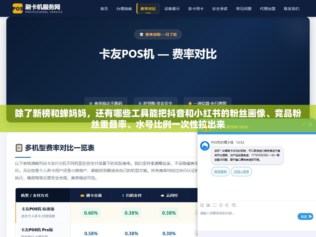 除了新榜和蝉妈妈,还有哪些工具能把抖音和小红书的粉丝画像、竞品粉丝重叠率、水号比例一次性拉出来 2 - 除了新榜和蝉妈妈,还有哪些工具能把抖音和小红书的粉丝画像、竞品粉丝重叠率、水号比例一次性拉出来 - UC建站系统