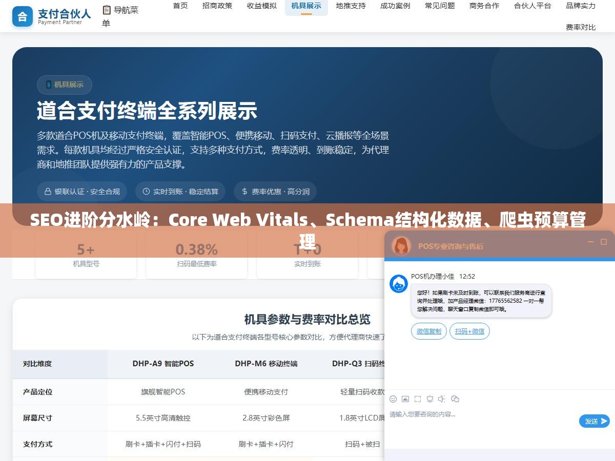 1 - SEO进阶分水岭：Core Web Vitals、Schema结构化数据、爬虫预算管理 - UC建站系统