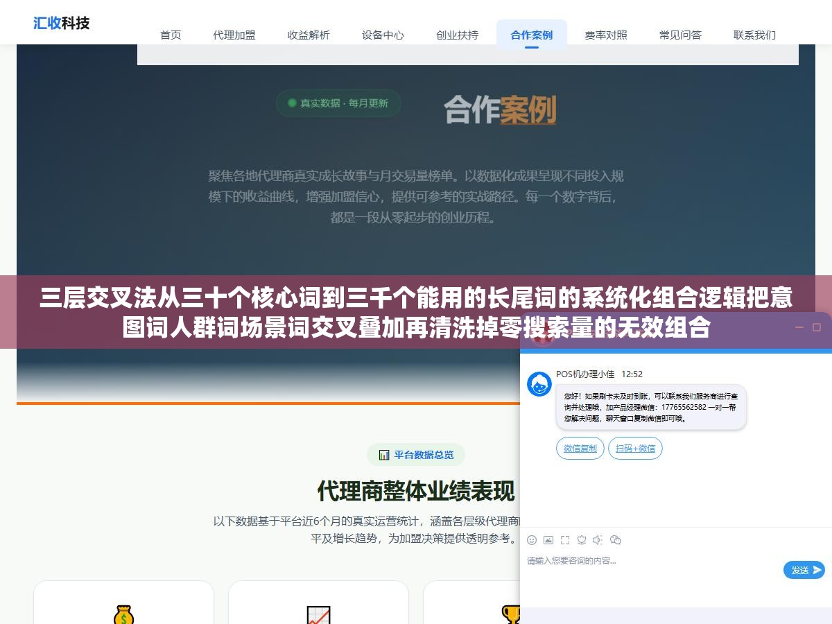 三层交叉法从三十个核心词到三千个能用的长尾词的系统化组合逻辑把意图词人群词场景词交叉叠加再清洗掉零搜索量的无效组合