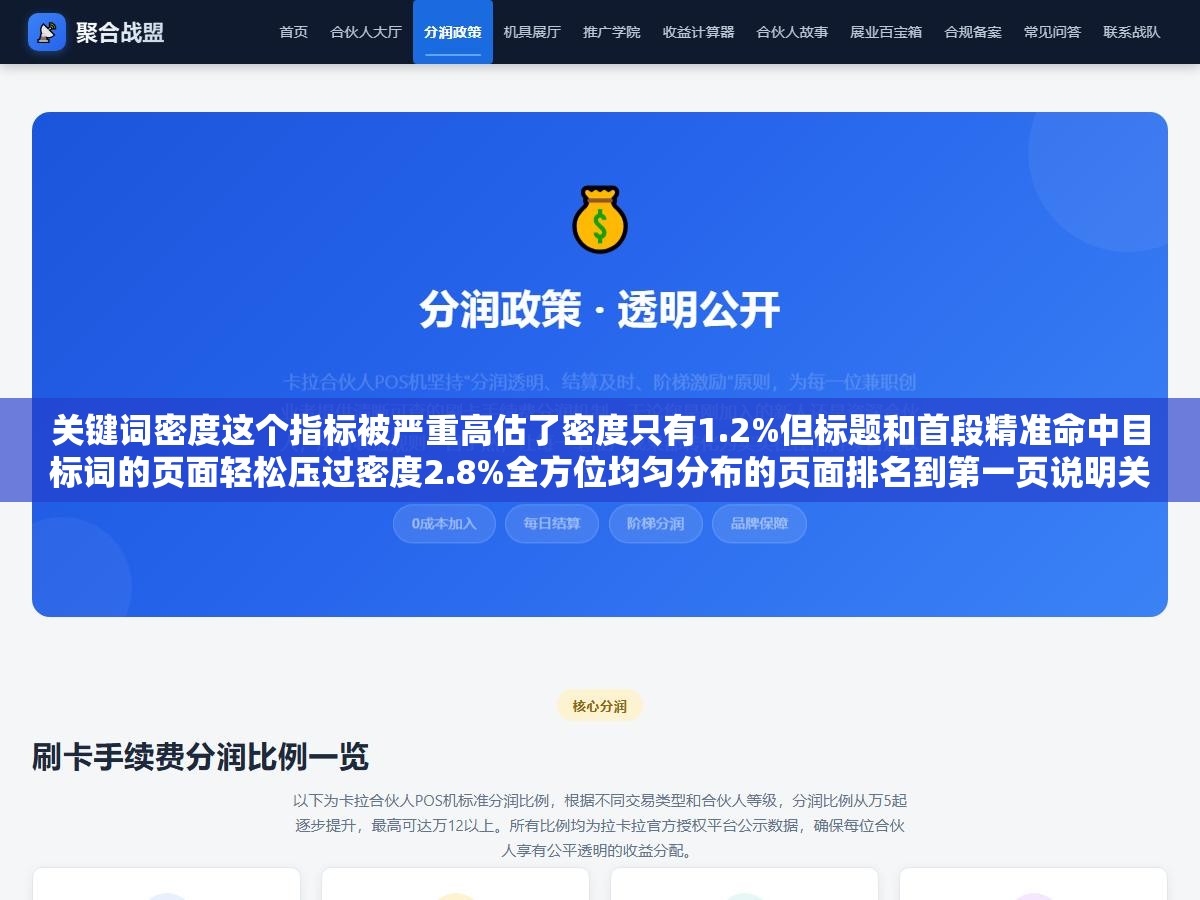 2 - 关键词密度这个指标被严重高估了密度只有1.2%但标题和首段精准命中目标词的页面轻松压过密度2.8%全方位均匀分布的页面排名到第一页说明关键位置比总体分布重要得多 - UC建站系统