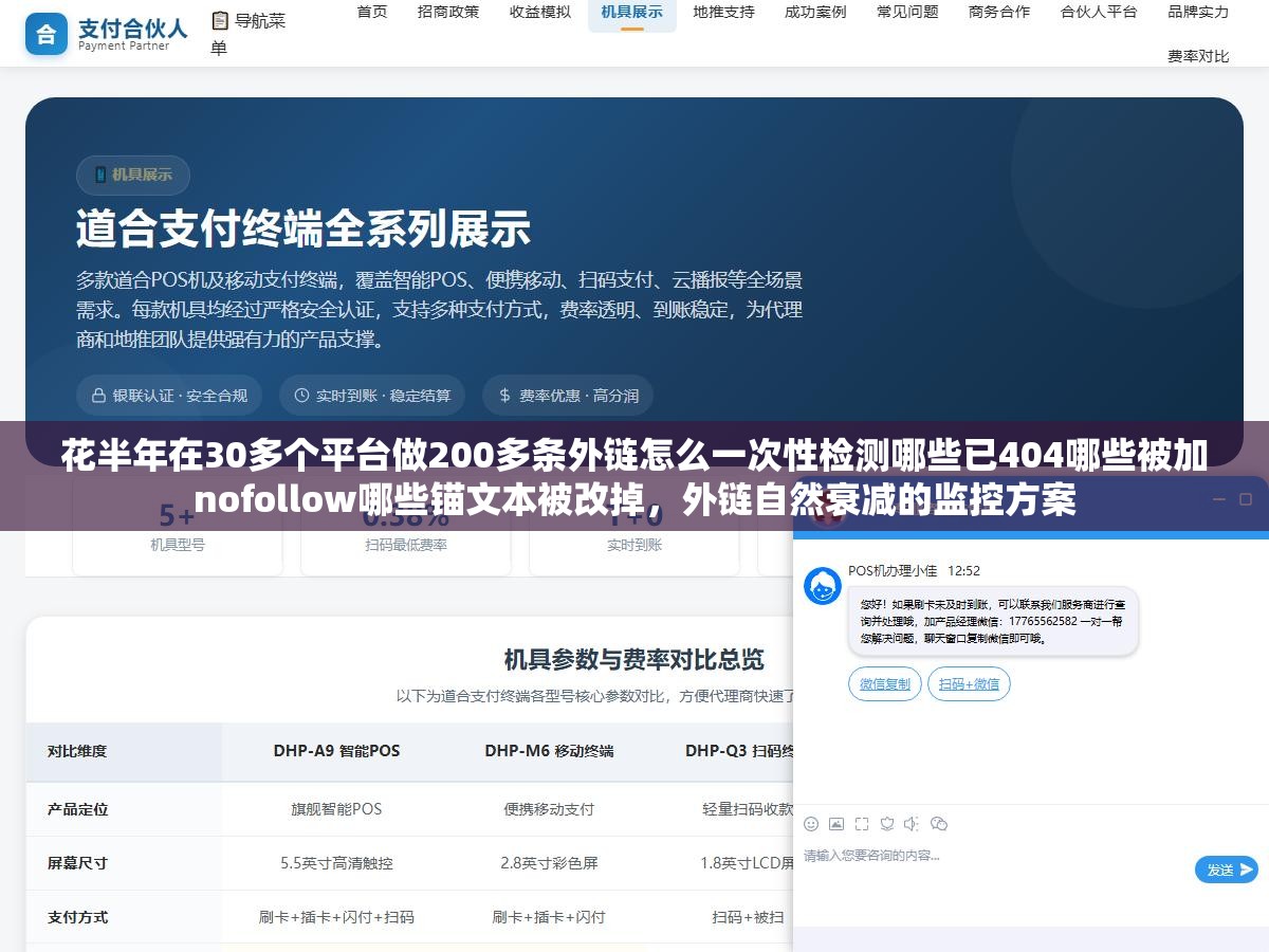 花半年在30多个平台做200多条外链怎么一次性检测哪些已404哪些被加nofollow哪些锚文本被改掉,外链自然衰减的监控方案 2 - 花半年在30多个平台做200多条外链怎么一次性检测哪些已404哪些被加nofollow哪些锚文本被改掉,外链自然衰减的监控方案 - UC建站系统