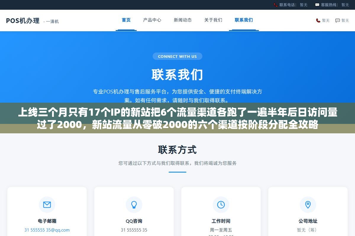 3 - 上线三个月只有17个IP的新站把6个流量渠道各跑了一遍半年后日访问量过了2000，新站流量从零破2000的六个渠道按阶段分配全攻略 - UC建站系统