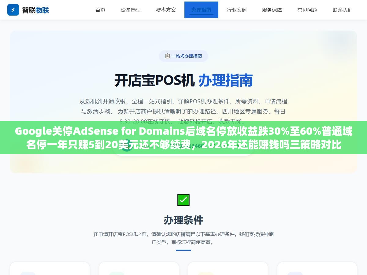Google关停AdSense for Domains后域名停放收益跌30%至60%普通域名停一年只赚5到20美元还不够续费，2026年还能赚钱吗三策略对比