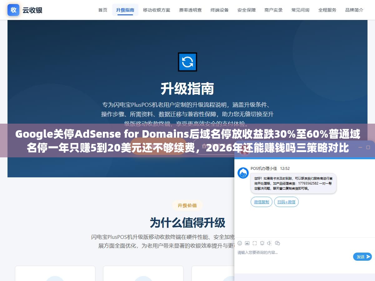 Google关停AdSense for Domains后域名停放收益跌30%至60%普通域名停一年只赚5到20美元还不够续费,2026年还能赚钱吗三策略对比 2 - Google关停AdSense for Domains后域名停放收益跌30%至60%普通域名停一年只赚5到20美元还不够续费,2026年还能赚钱吗三策略对比 - UC建站系统