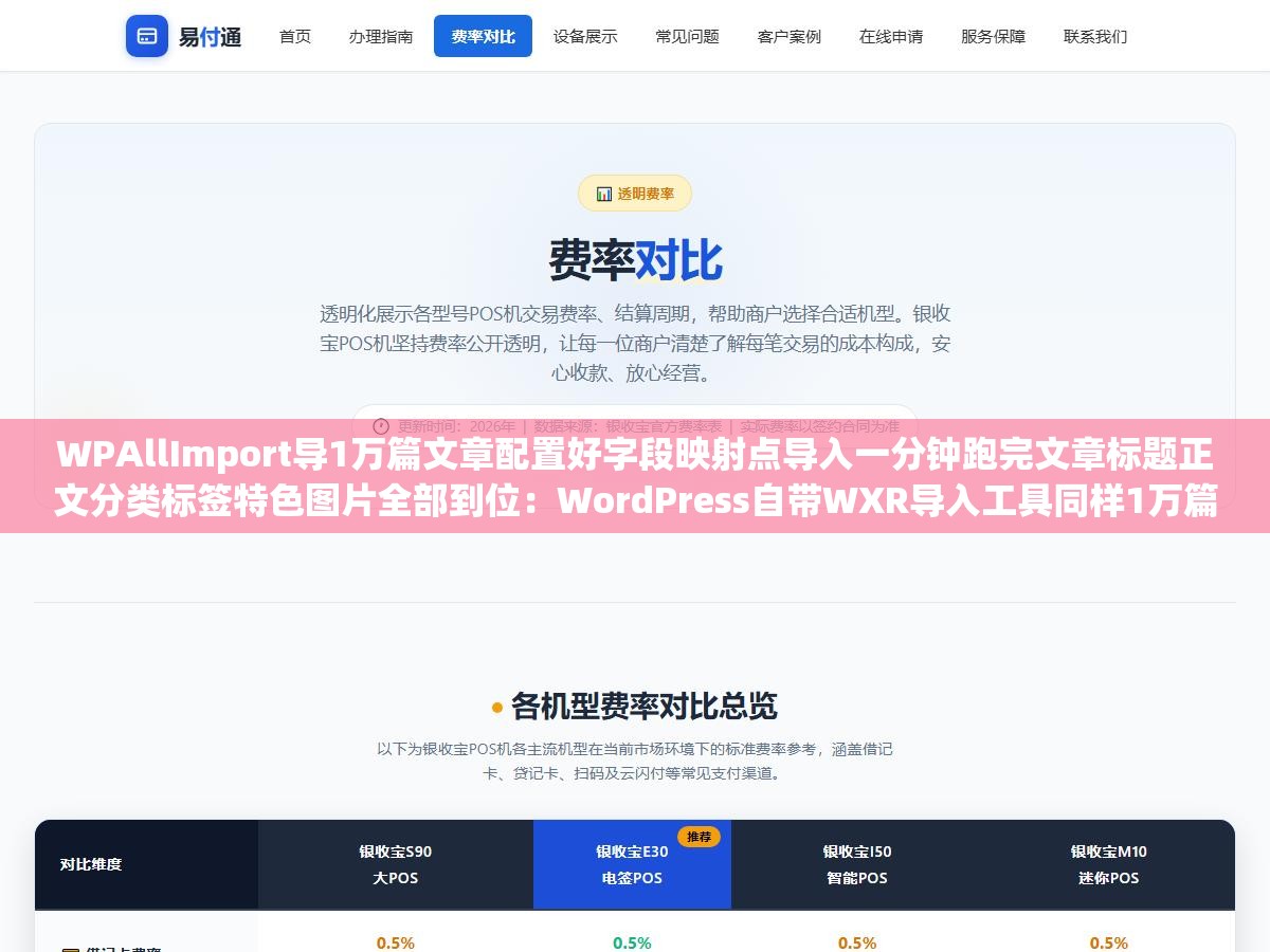 WPAllImport导1万篇文章配置好字段映射点导入一分钟跑完文章标题正文分类标签特色图片全部到位:WordPress自带WXR导入工具同样1万篇到第200篇就报超时,工具选对和选错效率差几十倍数据量越大差距越离谱 3 - WPAllImport导1万篇文章配置好字段映射点导入一分钟跑完文章标题正文分类标签特色图片全部到位:WordPress自带WXR导入工具同样1万篇到第200篇就报超时,工具选对和选错效率差几十倍数据量越大差距越离谱 - UC建站系统