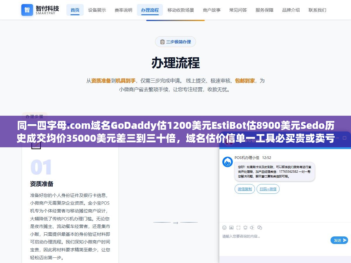 2 - 同一四字母.com域名GoDaddy估1200美元EstiBot估8900美元Sedo历史成交均价35000美元差三到三十倍，域名估价信单一工具必买贵或卖亏 - UC建站系统