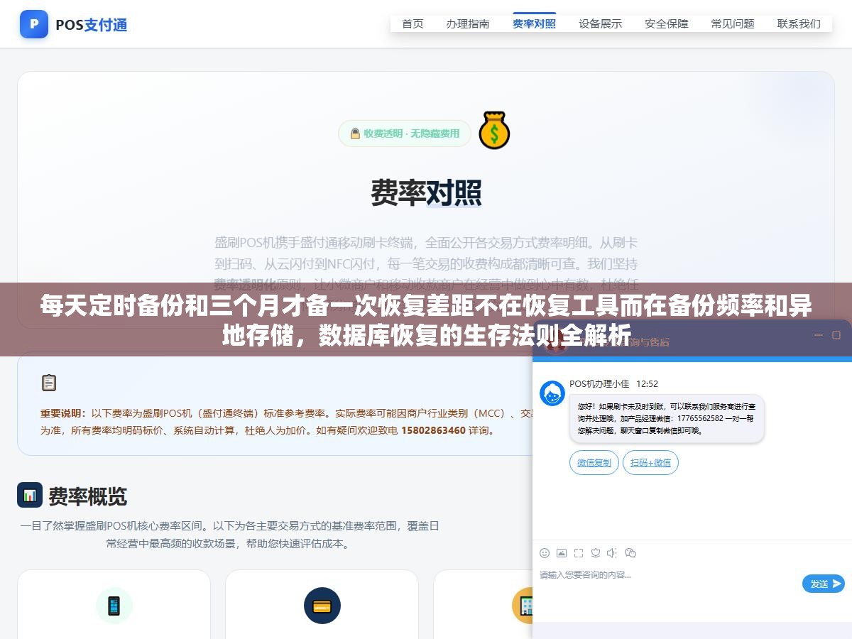 每天定时备份和三个月才备一次恢复差距不在恢复工具而在备份频率和异地存储，数据库恢复的生存法则全解析