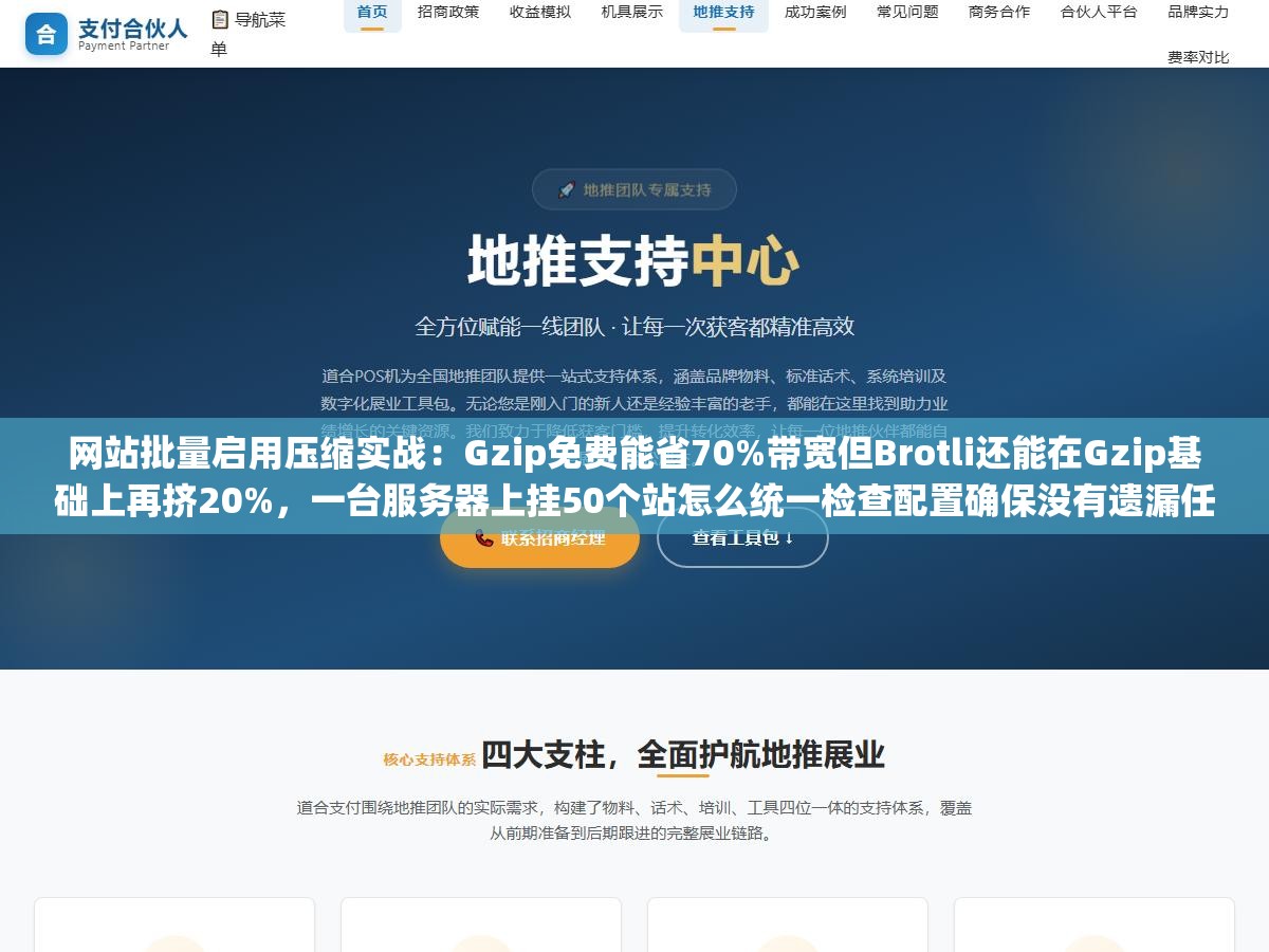 网站批量启用压缩实战:Gzip免费能省70%带宽但Brotli还能在Gzip基础上再挤20%,一台服务器上挂50个站怎么统一检查配置确保没有遗漏任何站点 2 - 网站批量启用压缩实战:Gzip免费能省70%带宽但Brotli还能在Gzip基础上再挤20%,一台服务器上挂50个站怎么统一检查配置确保没有遗漏任何站点 - UC建站系统