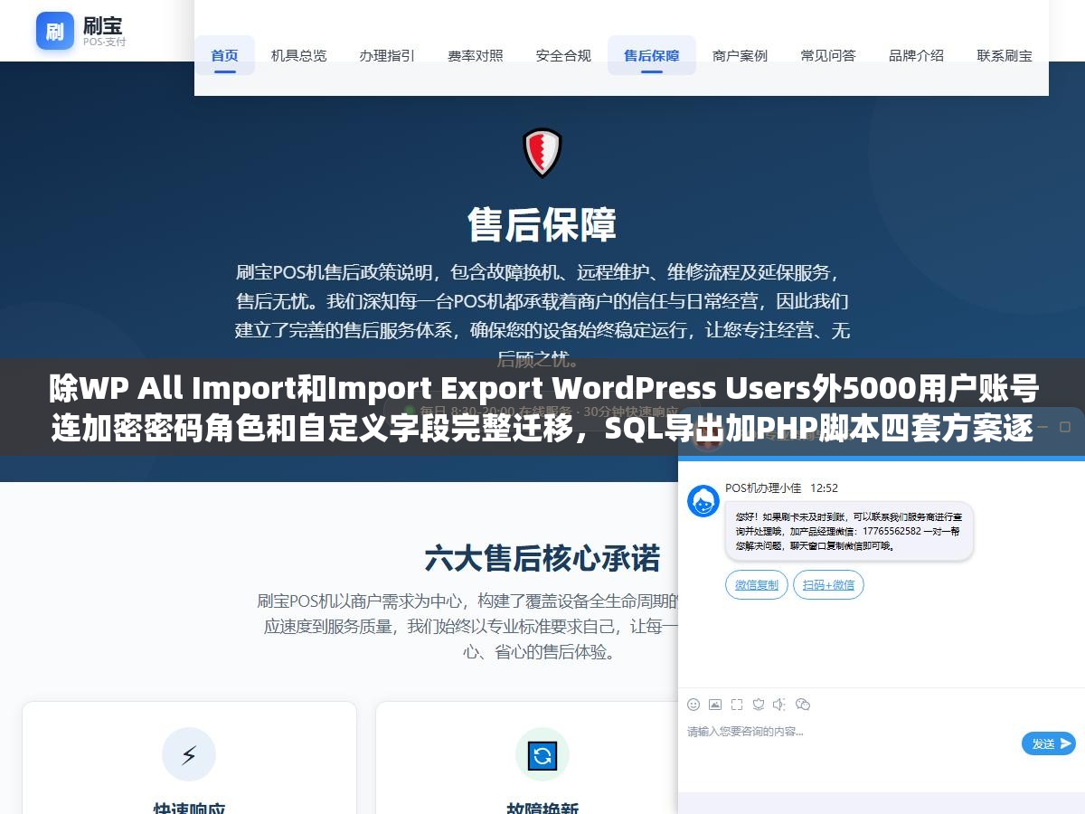 2 - 除WP All Import和Import Export WordPress Users外5000用户账号连加密密码角色和自定义字段完整迁移，SQL导出加PHP脚本四套方案逐层拆解 - UC建站系统