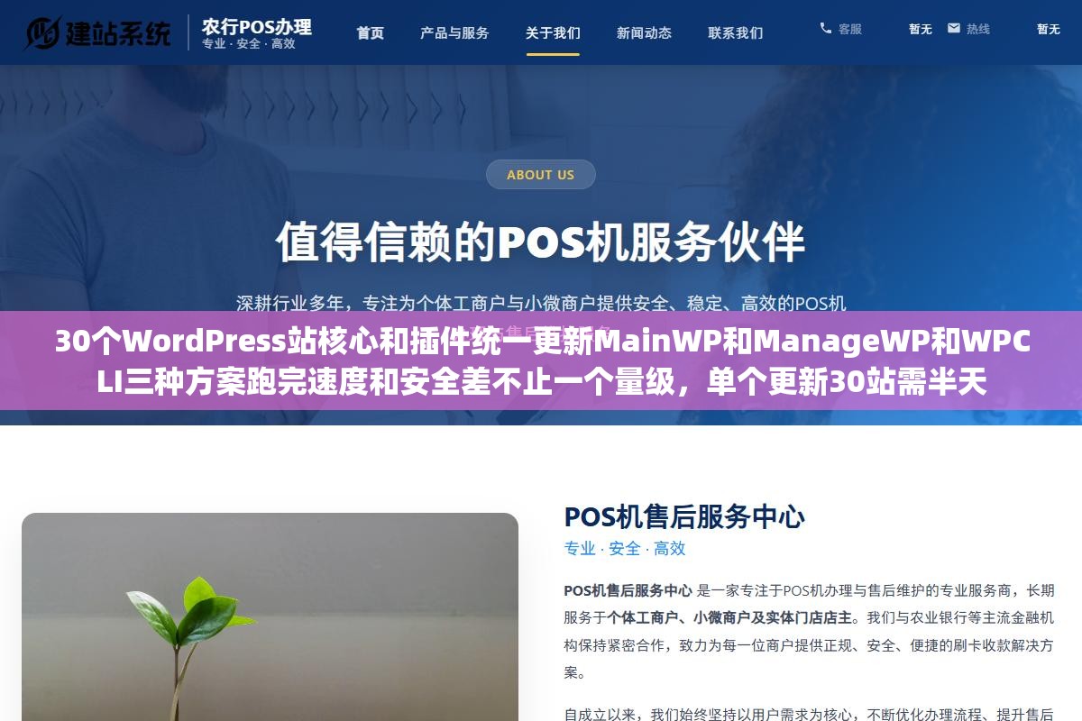 2 - 30个WordPress站核心和插件统一更新MainWP和ManageWP和WPCLI三种方案跑完速度和安全差不止一个量级，单个更新30站需半天 - UC建站系统