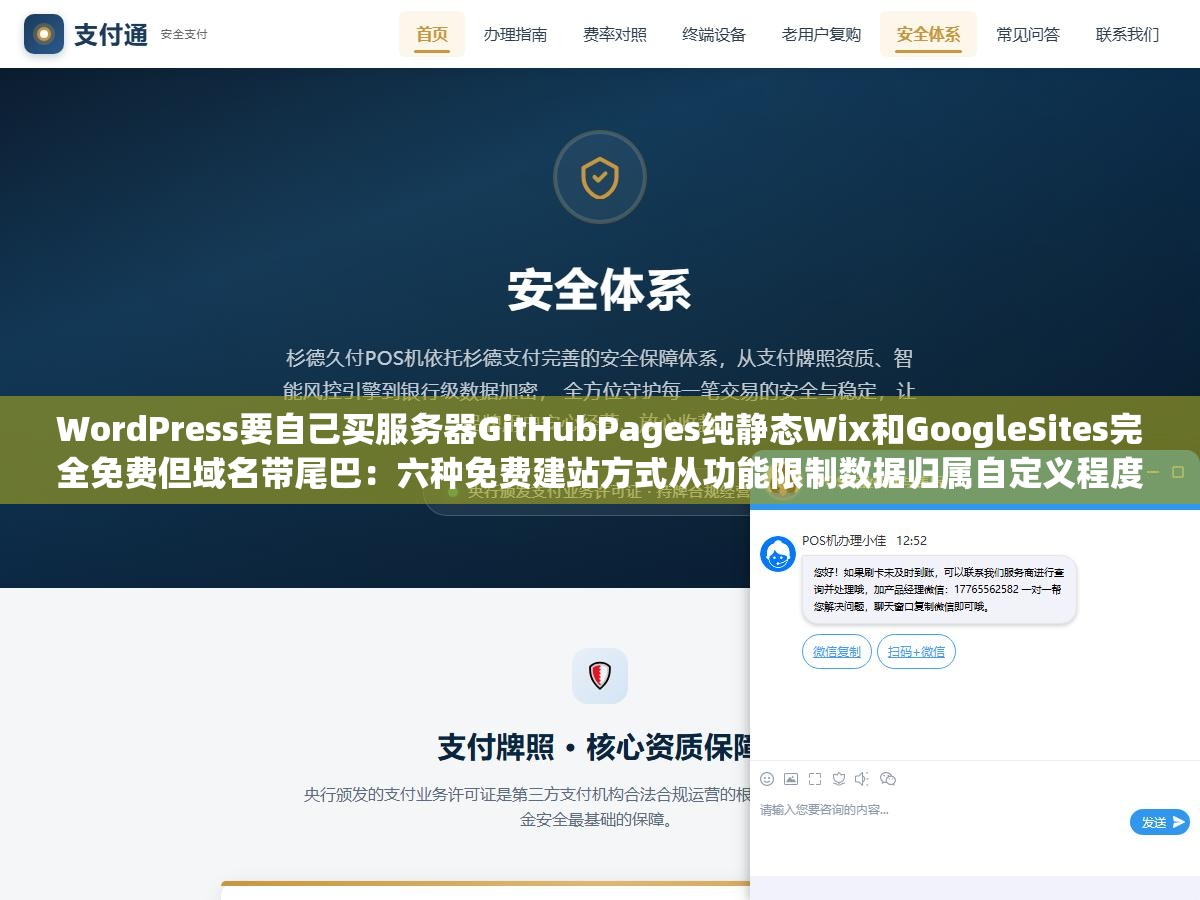 WordPress要自己买服务器GitHubPages纯静态Wix和GoogleSites完全免费但域名带尾巴:六种免费建站方式从功能限制数据归属自定义程度中长期成本四个维度拆解各有什么坑和甜头选错了看似省钱实则浪费更多时间 1 - WordPress要自己买服务器GitHubPages纯静态Wix和GoogleSites完全免费但域名带尾巴:六种免费建站方式从功能限制数据归属自定义程度中长期成本四个维度拆解各有什么坑和甜头选错了看似省钱实则浪费更多时间 - UC建站系统