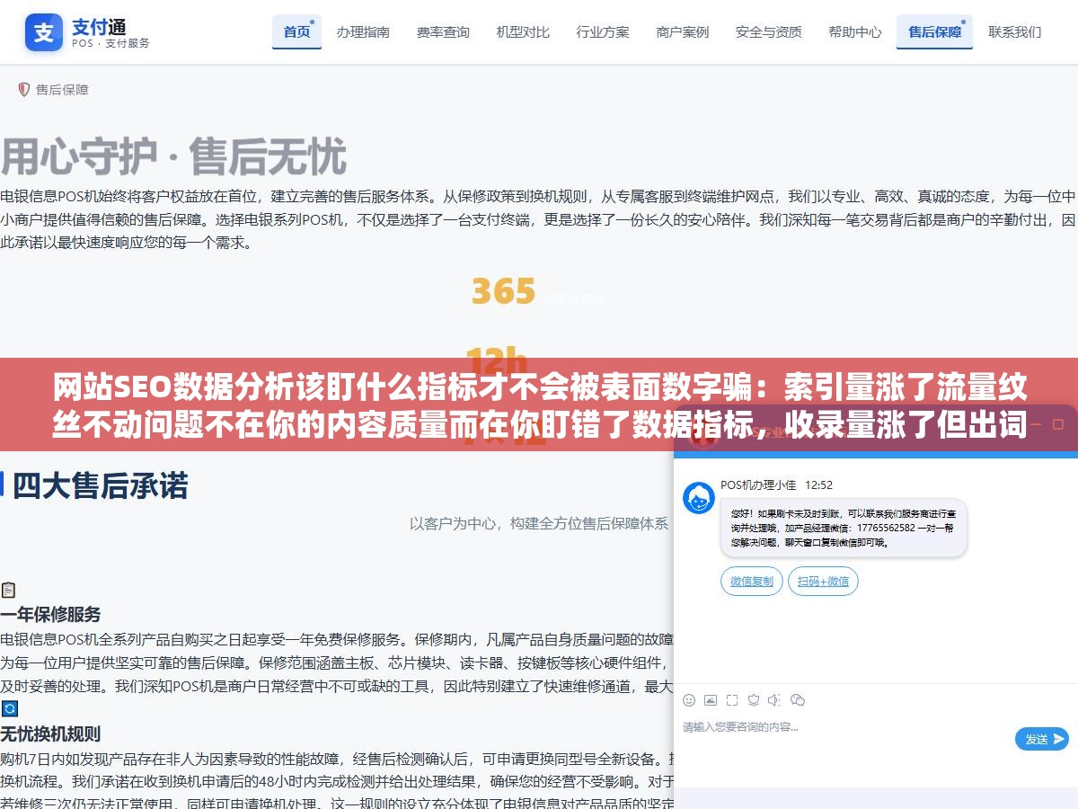 网站SEO数据分析该盯什么指标才不会被表面数字骗:索引量涨了流量纹丝不动问题不在你的内容质量而在你盯错了数据指标,收录量涨了但出词和点击全是零说明被收录的都是低质量长尾垃圾页面没有任何搜索需求 1 - 网站SEO数据分析该盯什么指标才不会被表面数字骗:索引量涨了流量纹丝不动问题不在你的内容质量而在你盯错了数据指标,收录量涨了但出词和点击全是零说明被收录的都是低质量长尾垃圾页面没有任何搜索需求 - UC建站系统