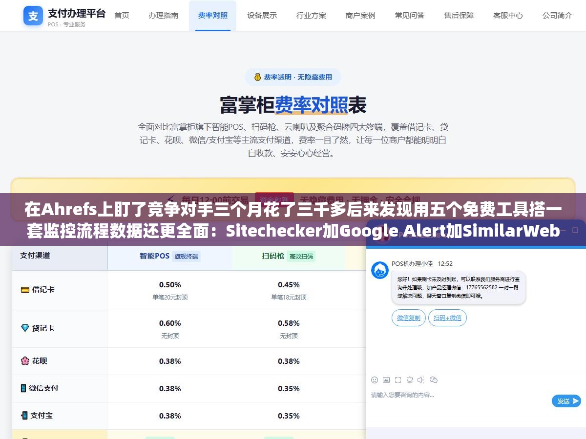 在Ahrefs上盯了竞争对手三个月花了三千多后来发现用五个免费工具搭一套监控流程数据还更全面:Sitechecker加Google Alert加SimilarWeb加Ubersuggest加SocialBlade完整竞争监控免费方案 2 - 在Ahrefs上盯了竞争对手三个月花了三千多后来发现用五个免费工具搭一套监控流程数据还更全面:Sitechecker加Google Alert加SimilarWeb加Ubersuggest加SocialBlade完整竞争监控免费方案 - UC建站系统