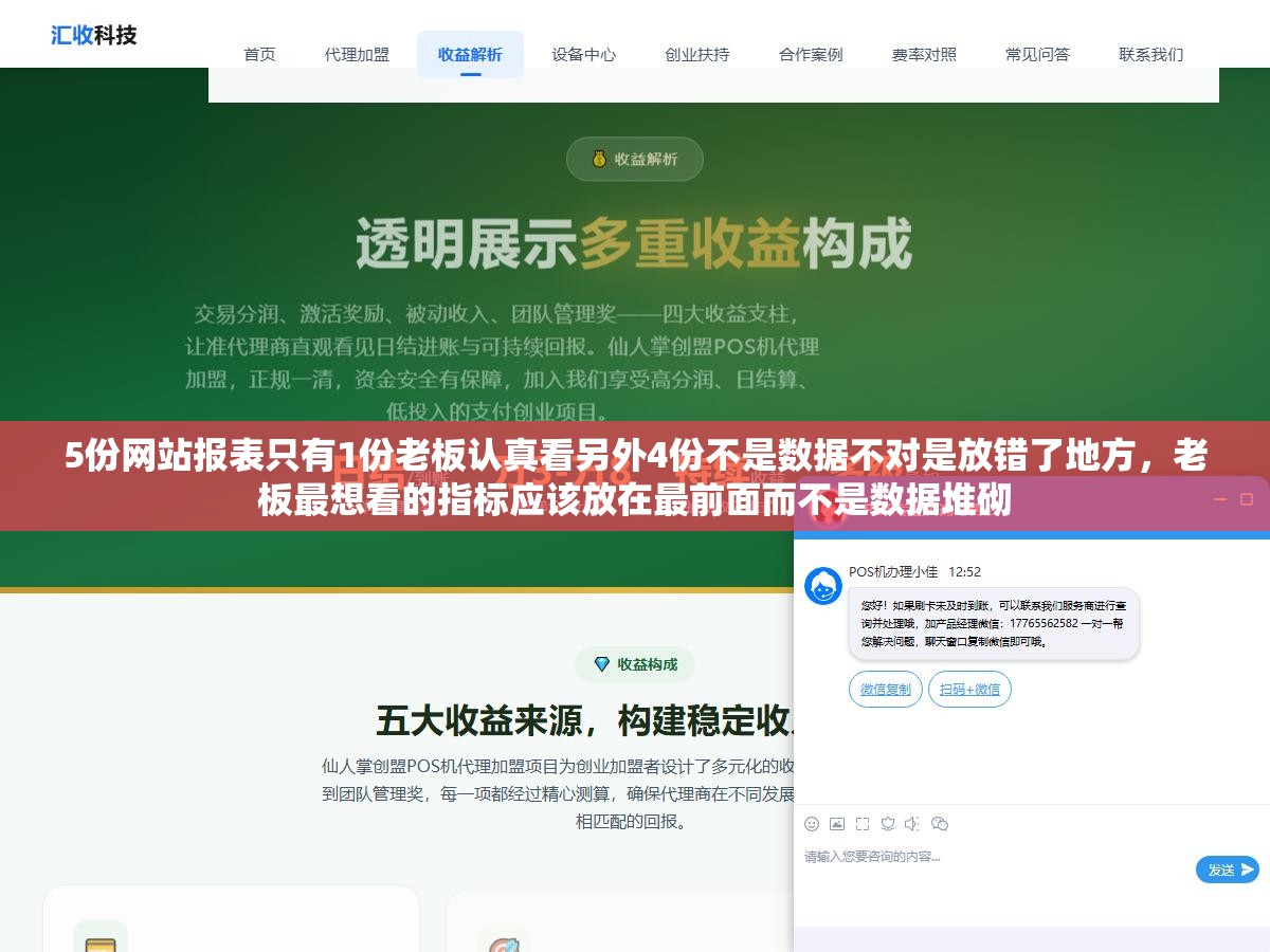 2 - 5份网站报表只有1份老板认真看另外4份不是数据不对是放错了地方，老板最想看的指标应该放在最前面而不是数据堆砌 - UC建站系统