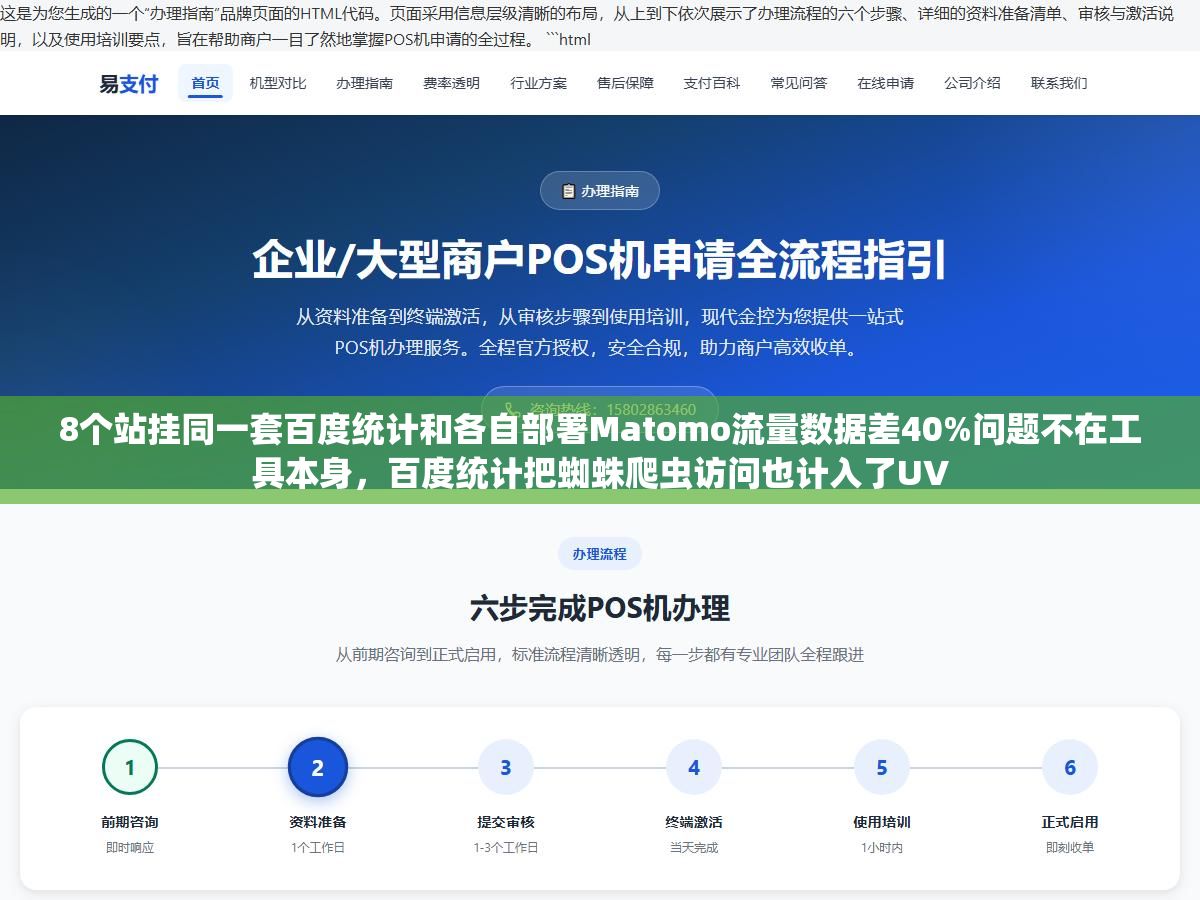 8个站挂同一套百度统计和各自部署Matomo流量数据差40%问题不在工具本身,百度统计把蜘蛛爬虫访问也计入了UV 1 - 8个站挂同一套百度统计和各自部署Matomo流量数据差40%问题不在工具本身,百度统计把蜘蛛爬虫访问也计入了UV - UC建站系统