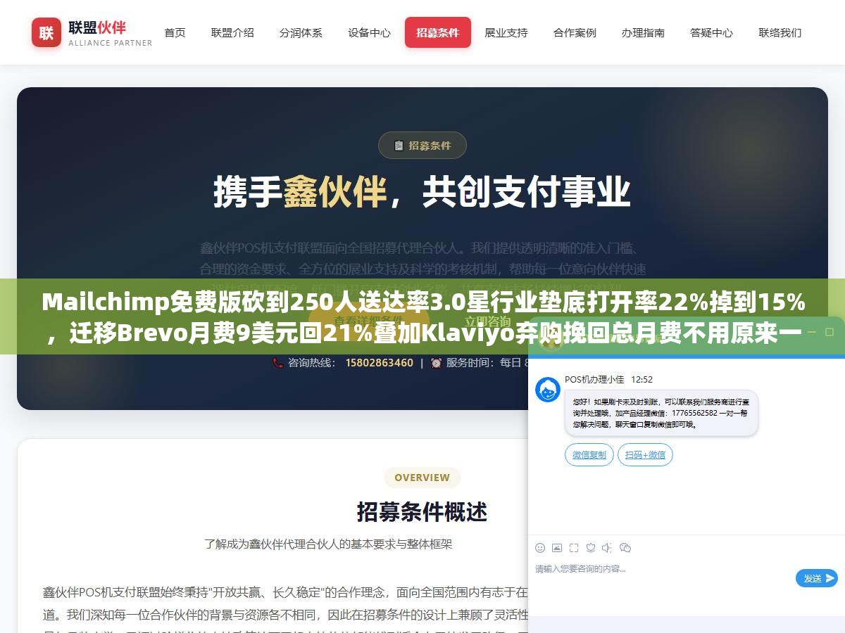 Mailchimp免费版砍到250人送达率3.0星行业垫底打开率22%掉到15%,迁移Brevo月费9美元回21%叠加Klaviyo弃购挽回总月费不用原来一半 2 - Mailchimp免费版砍到250人送达率3.0星行业垫底打开率22%掉到15%,迁移Brevo月费9美元回21%叠加Klaviyo弃购挽回总月费不用原来一半 - UC建站系统