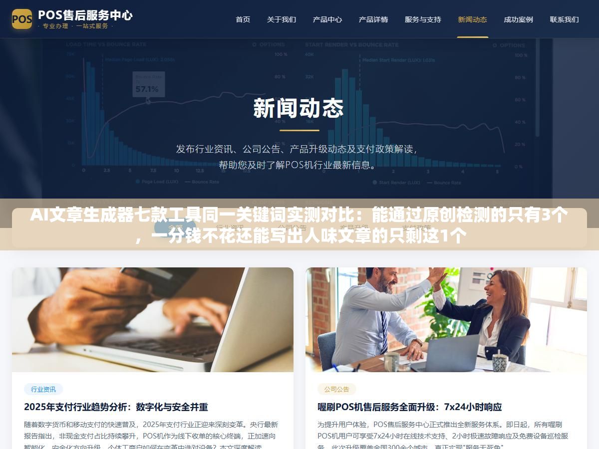 3 - AI文章生成器七款工具同一关键词实测对比：能通过原创检测的只有3个，一分钱不花还能写出人味文章的只剩这1个 - UC建站系统