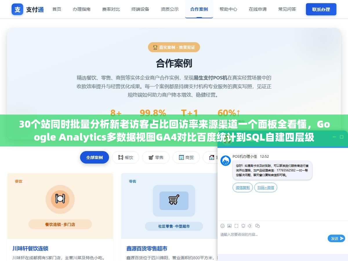 2 - 30个站同时批量分析新老访客占比回访率来源渠道一个面板全看懂，Google Analytics多数据视图GA4对比百度统计到SQL自建四层级 - UC建站系统