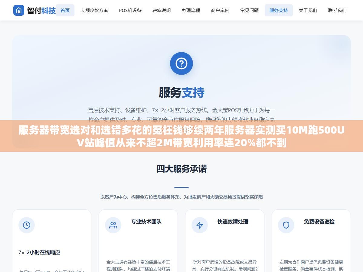 服务器带宽选对和选错多花的冤枉钱够续两年服务器实测买10M跑500UV站峰值从来不超2M带宽利用率连20%都不到