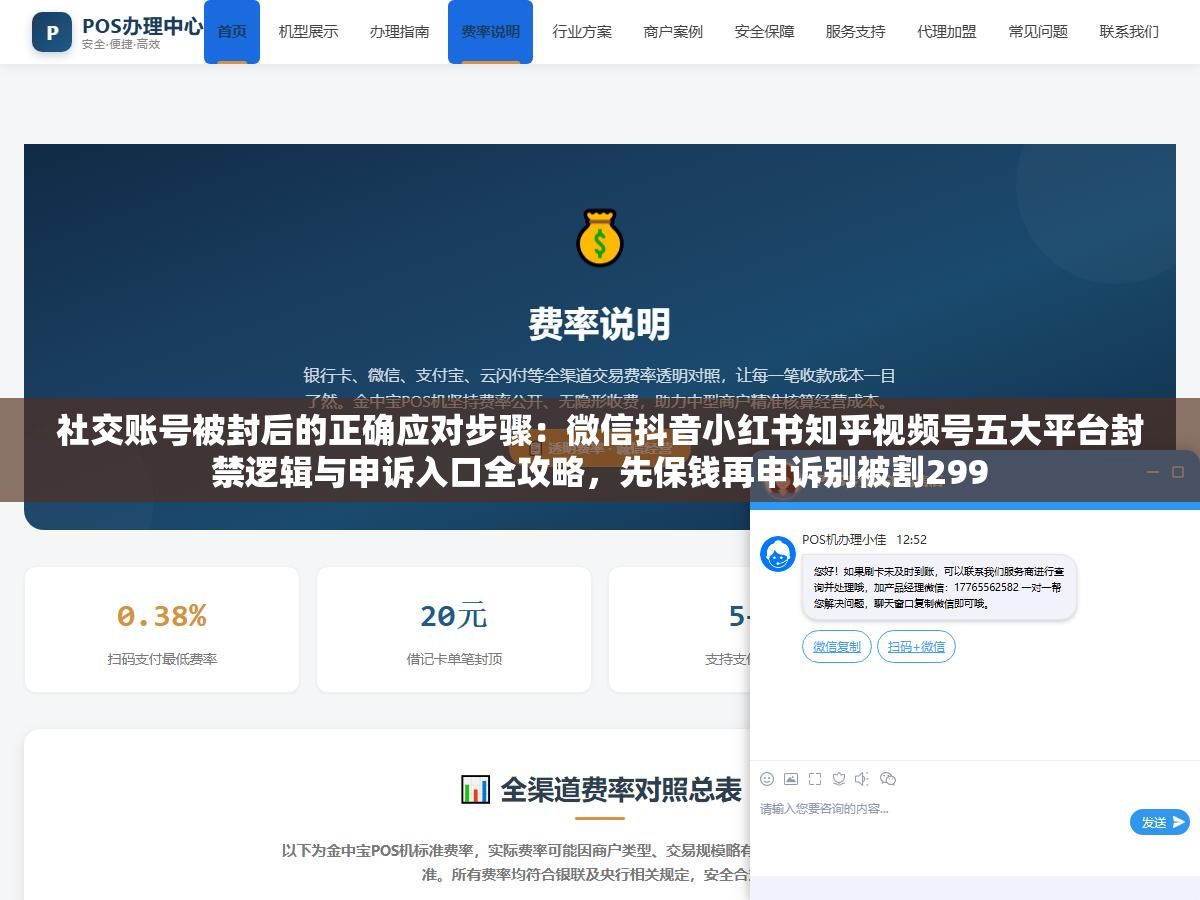 2 - 社交账号被封后的正确应对步骤：微信抖音小红书知乎视频号五大平台封禁逻辑与申诉入口全攻略，先保钱再申诉别被割299 - UC建站系统