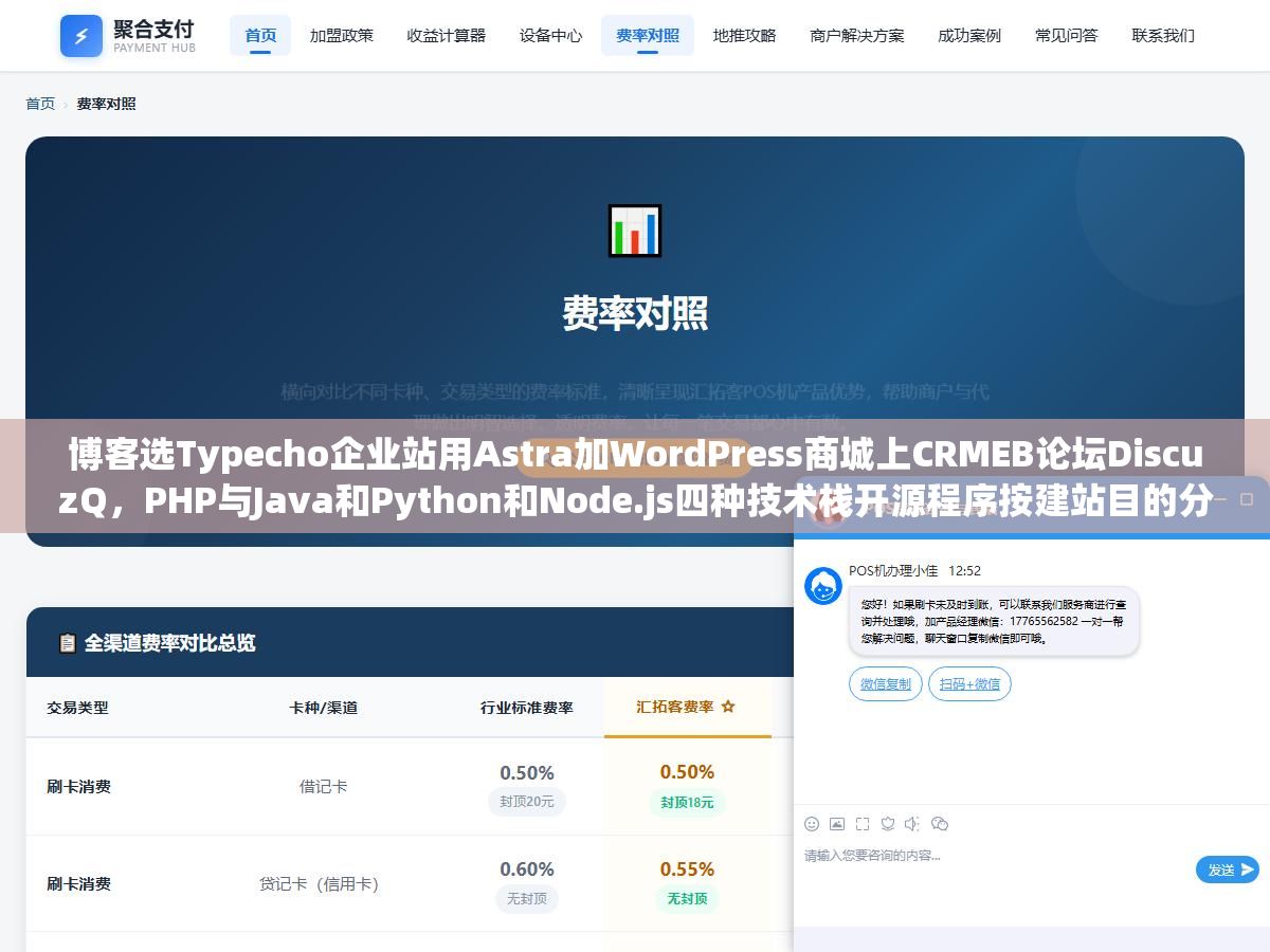 博客选Typecho企业站用Astra加WordPress商城上CRMEB论坛DiscuzQ,PHP与Java和Python和Node.js四种技术栈开源程序按建站目的分类选型指南 2 - 博客选Typecho企业站用Astra加WordPress商城上CRMEB论坛DiscuzQ,PHP与Java和Python和Node.js四种技术栈开源程序按建站目的分类选型指南 - UC建站系统