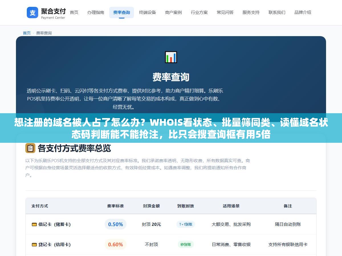 想注册的域名被人占了怎么办?WHOIS看状态、批量筛同类、读懂域名状态码判断能不能抢注,比只会搜查询框有用5倍 1 - 想注册的域名被人占了怎么办?WHOIS看状态、批量筛同类、读懂域名状态码判断能不能抢注,比只会搜查询框有用5倍 - UC建站系统