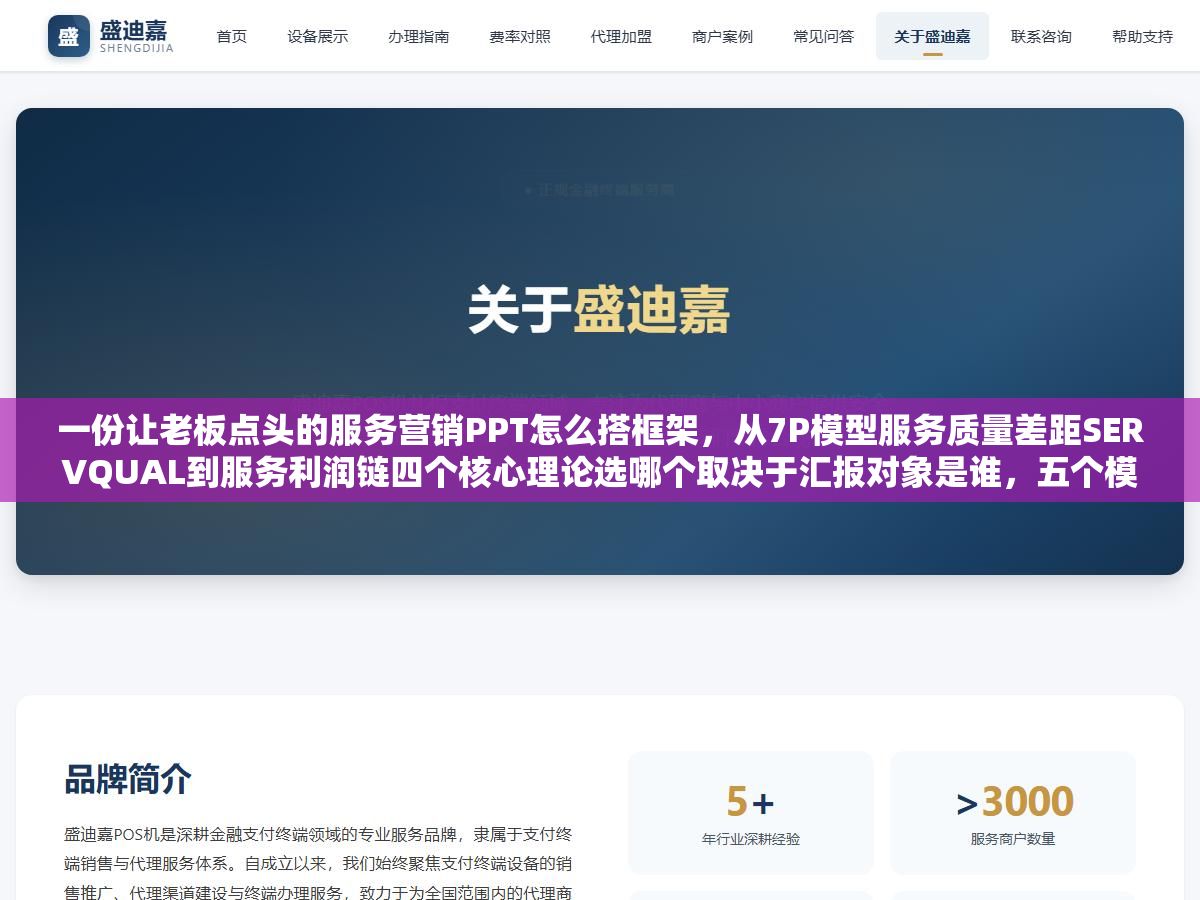 3 - 一份让老板点头的服务营销PPT怎么搭框架，从7P模型服务质量差距SERVQUAL到服务利润链四个核心理论选哪个取决于汇报对象是谁，五个模块从行业分析客户洞察到落地执行排下来比网上一搜就套模板的流水账PPT至少多说服一半人 - UC建站系统