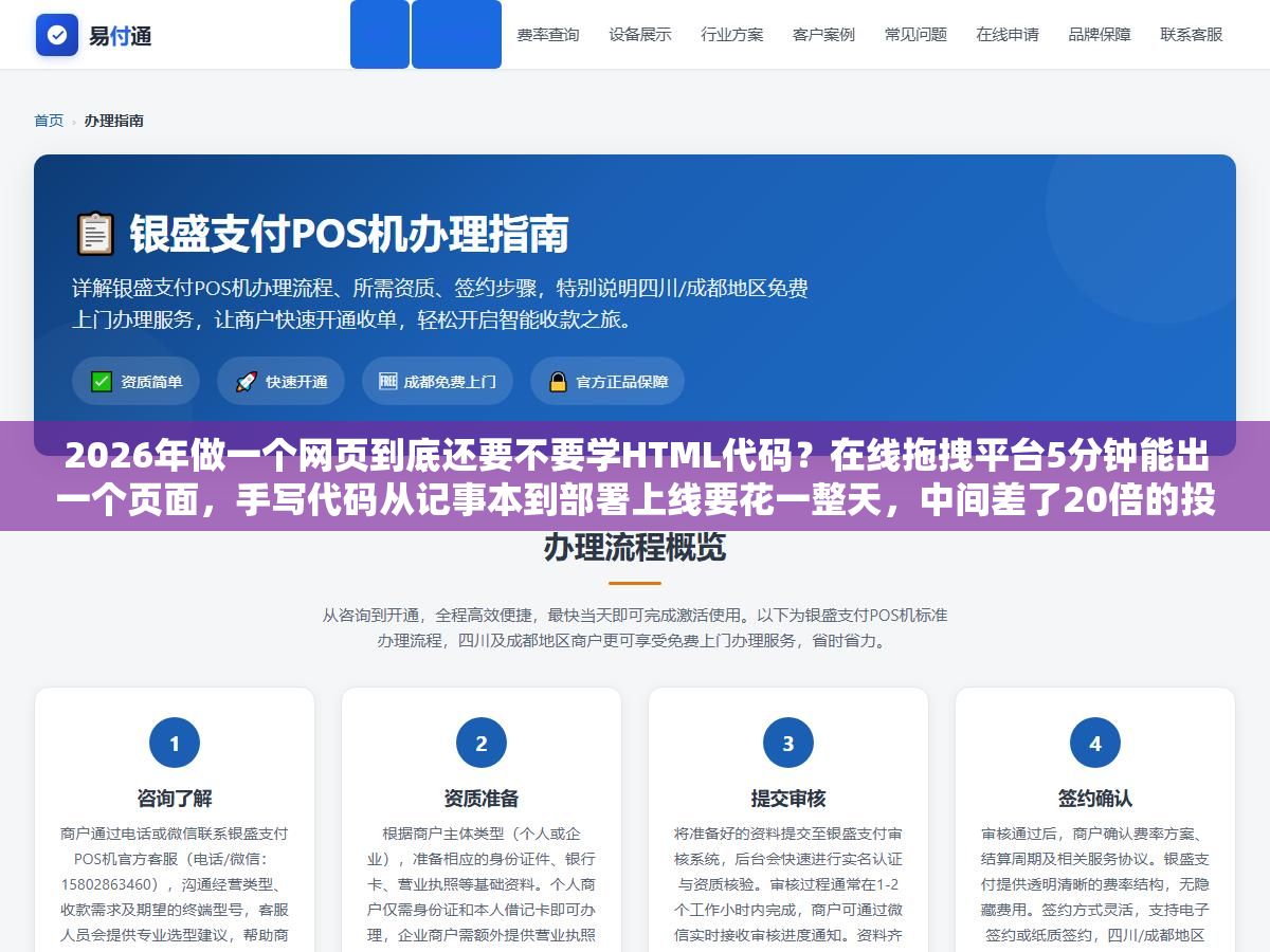 2026年做一个网页到底还要不要学HTML代码?在线拖拽平台5分钟能出一个页面,手写代码从记事本到部署上线要花一整天,中间差了20倍的投入换来的到底是什么 1 - 2026年做一个网页到底还要不要学HTML代码?在线拖拽平台5分钟能出一个页面,手写代码从记事本到部署上线要花一整天,中间差了20倍的投入换来的到底是什么 - UC建站系统
