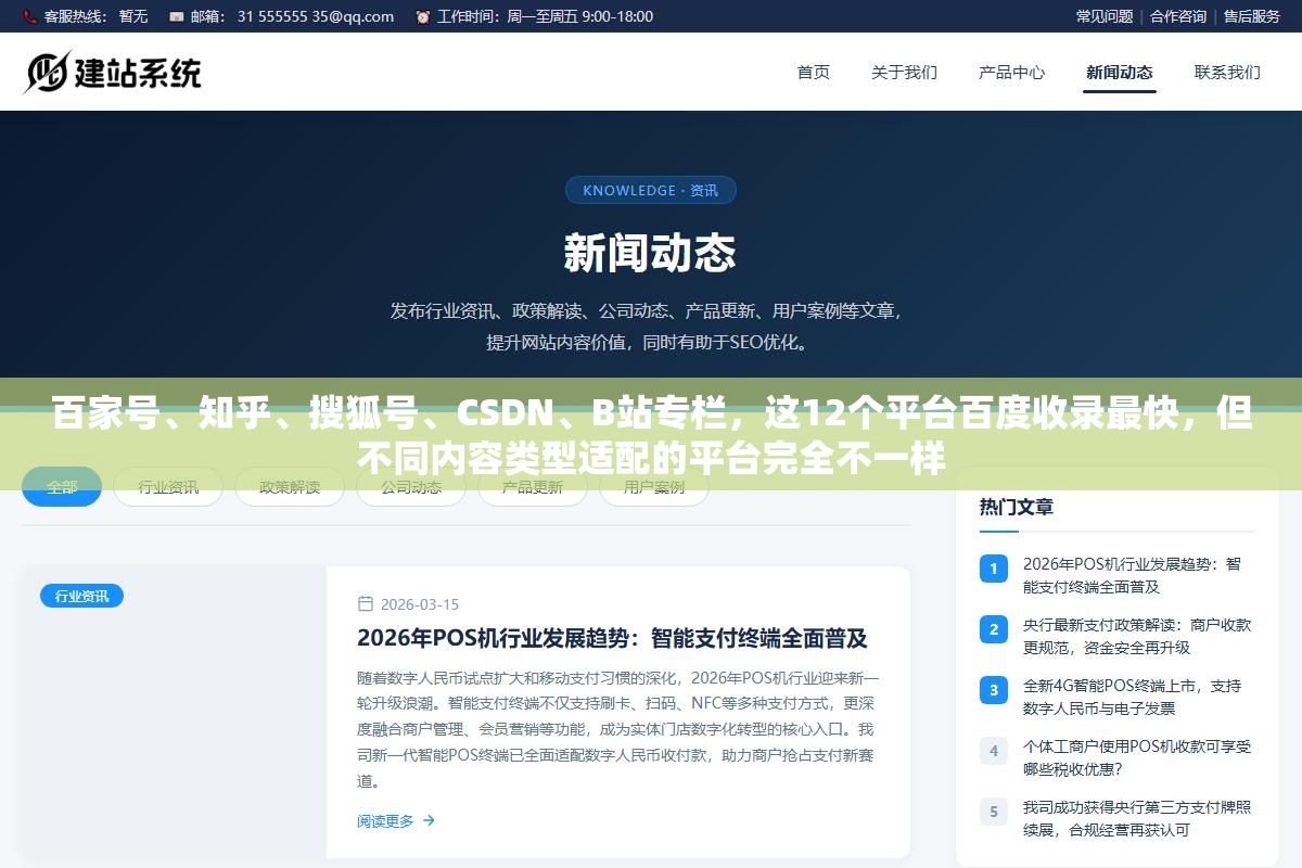 百家号、知乎、搜狐号、CSDN、B站专栏,这12个平台百度收录最快,但不同内容类型适配的平台完全不一样 2 - 百家号、知乎、搜狐号、CSDN、B站专栏,这12个平台百度收录最快,但不同内容类型适配的平台完全不一样 - UC建站系统