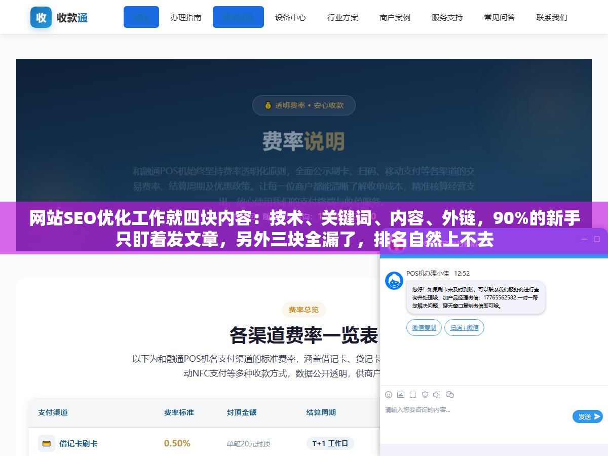 网站SEO优化工作就四块内容:技术、关键词、内容、外链,90%的新手只盯着发文章,另外三块全漏了,排名自然上不去 2 - 网站SEO优化工作就四块内容:技术、关键词、内容、外链,90%的新手只盯着发文章,另外三块全漏了,排名自然上不去 - UC建站系统