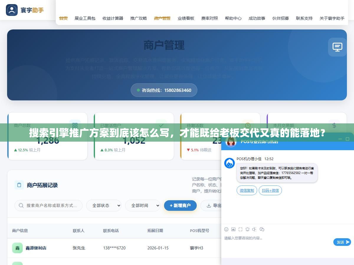 1 - 搜索引擎推广方案到底该怎么写，才能既给老板交代又真的能落地？ - UC建站系统