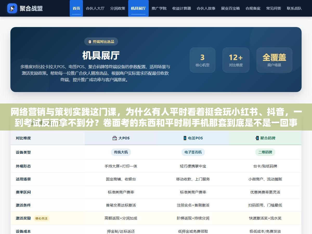 网络营销与策划实践这门课,为什么有人平时看着挺会玩小红书、抖音,一到考试反而拿不到分?卷面考的东西和平时刷手机那套到底是不是一回事 2 - 网络营销与策划实践这门课,为什么有人平时看着挺会玩小红书、抖音,一到考试反而拿不到分?卷面考的东西和平时刷手机那套到底是不是一回事 - UC建站系统