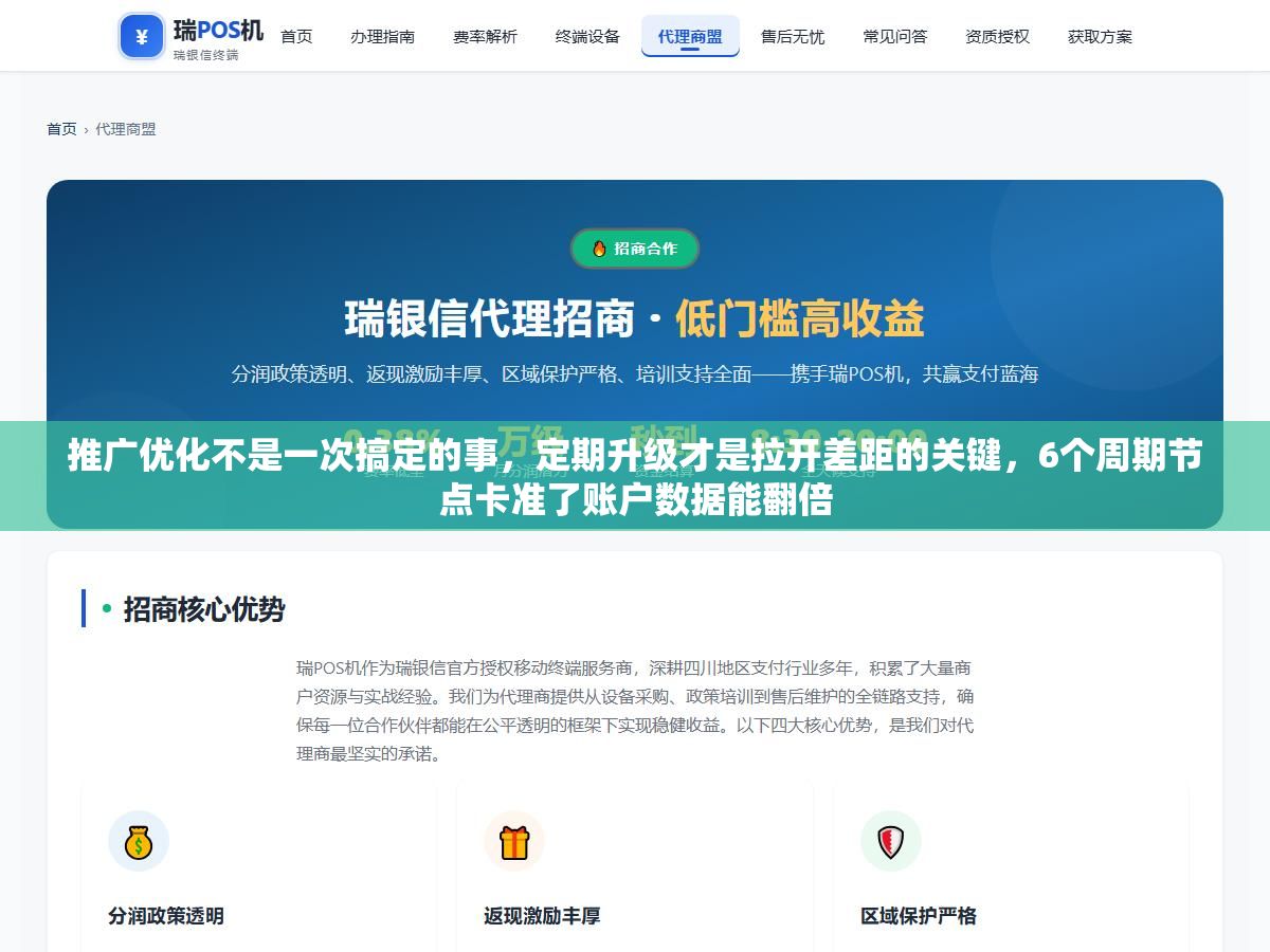 推广优化不是一次搞定的事,定期升级才是拉开差距的关键,6个周期节点卡准了账户数据能翻倍 2 - 推广优化不是一次搞定的事,定期升级才是拉开差距的关键,6个周期节点卡准了账户数据能翻倍 - UC建站系统