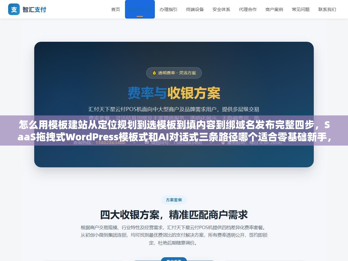 怎么用模板建站从定位规划到选模板到填内容到绑域名发布完整四步,SaaS拖拽式WordPress模板式和AI对话式三条路径哪个适合零基础新手,换模板内容会不会丢免费模板和付费模板差在哪里 1 - 怎么用模板建站从定位规划到选模板到填内容到绑域名发布完整四步,SaaS拖拽式WordPress模板式和AI对话式三条路径哪个适合零基础新手,换模板内容会不会丢免费模板和付费模板差在哪里 - UC建站系统