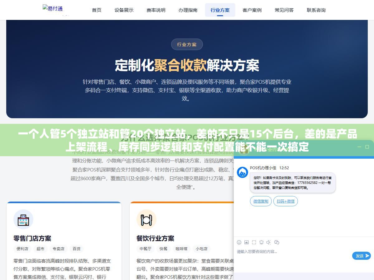 一个人管5个独立站和管20个独立站,差的不只是15个后台,差的是产品上架流程、库存同步逻辑和支付配置能不能一次搞定 1 - 一个人管5个独立站和管20个独立站,差的不只是15个后台,差的是产品上架流程、库存同步逻辑和支付配置能不能一次搞定 - UC建站系统