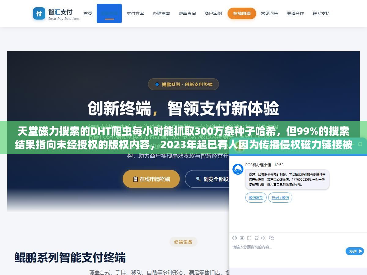 1 - 天堂磁力搜索的DHT爬虫每小时能抓取300万条种子哈希，但99%的搜索结果指向未经授权的版权内容，2023年起已有人因为传播侵权磁力链接被法院判罚，用之前先搞清楚Magnet URI协议的三层技术原理和两条法律红线 - UC建站系统