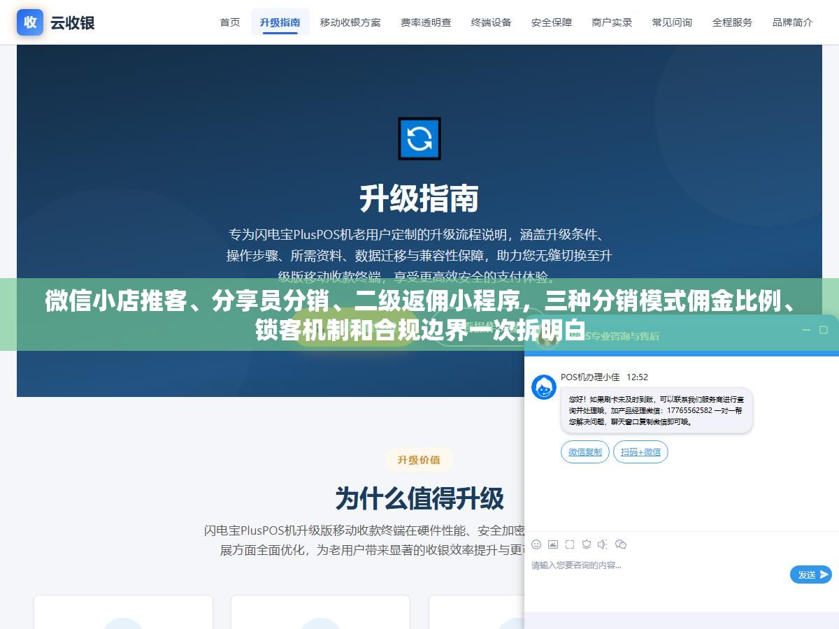 微信小店推客、分享员分销、二级返佣小程序,三种分销模式佣金比例、锁客机制和合规边界一次拆明白 2 - 微信小店推客、分享员分销、二级返佣小程序,三种分销模式佣金比例、锁客机制和合规边界一次拆明白 - UC建站系统
