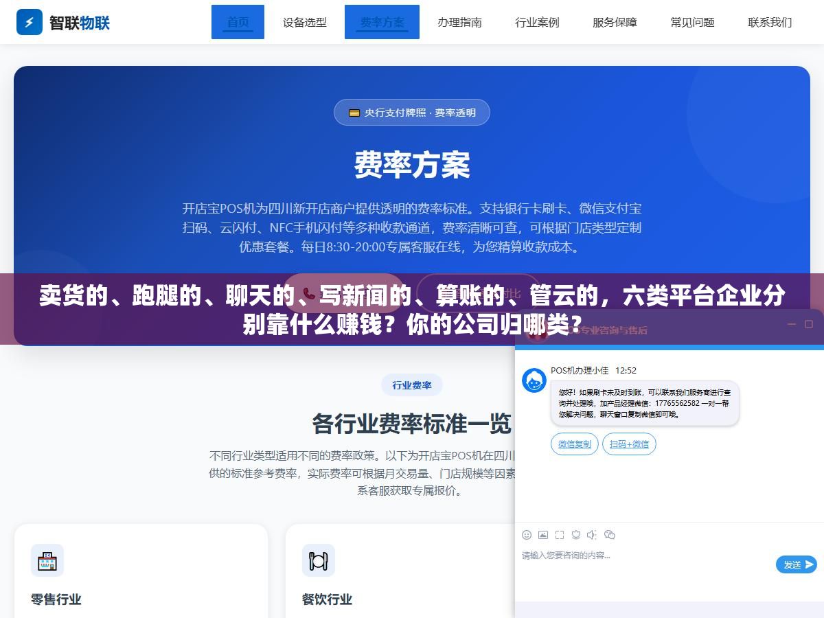 卖货的、跑腿的、聊天的、写新闻的、算账的、管云的,六类平台企业分别靠什么赚钱?你的公司归哪类? 3 - 卖货的、跑腿的、聊天的、写新闻的、算账的、管云的,六类平台企业分别靠什么赚钱?你的公司归哪类? - UC建站系统