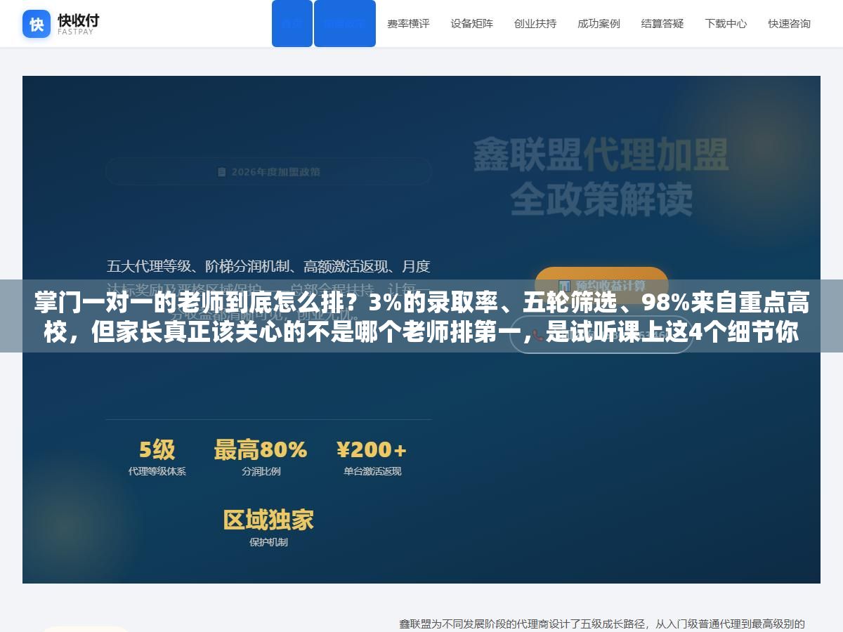 3 - 掌门一对一的老师到底怎么排？3%的录取率、五轮筛选、98%来自重点高校，但家长真正该关心的不是哪个老师排第一，是试听课上这4个细节你家孩子适不适应 - UC建站系统