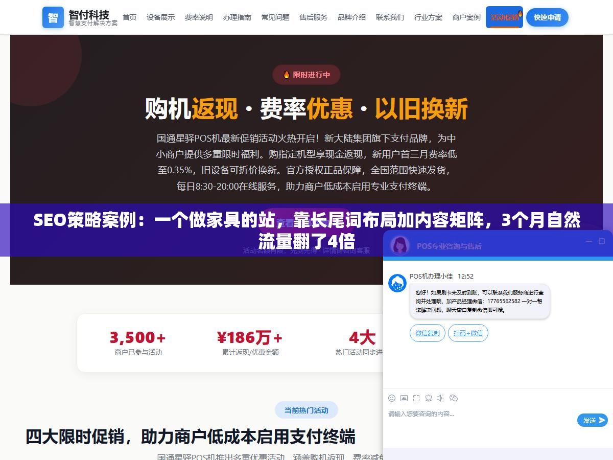 2 - SEO策略案例：一个做家具的站，靠长尾词布局加内容矩阵，3个月自然流量翻了4倍 - UC建站系统