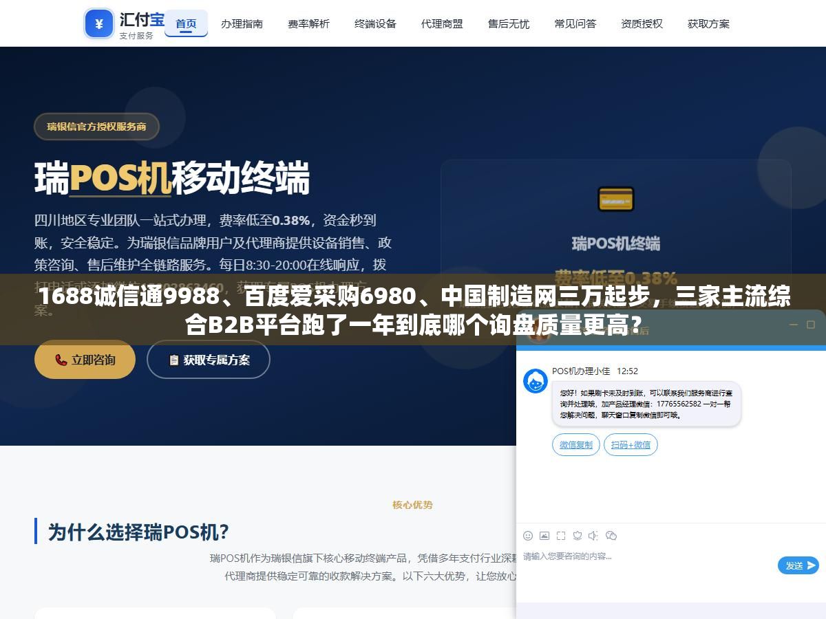 1688诚信通9988、百度爱采购6980、中国制造网三万起步,三家主流综合B2B平台跑了一年到底哪个询盘质量更高? 2 - 1688诚信通9988、百度爱采购6980、中国制造网三万起步,三家主流综合B2B平台跑了一年到底哪个询盘质量更高? - UC建站系统